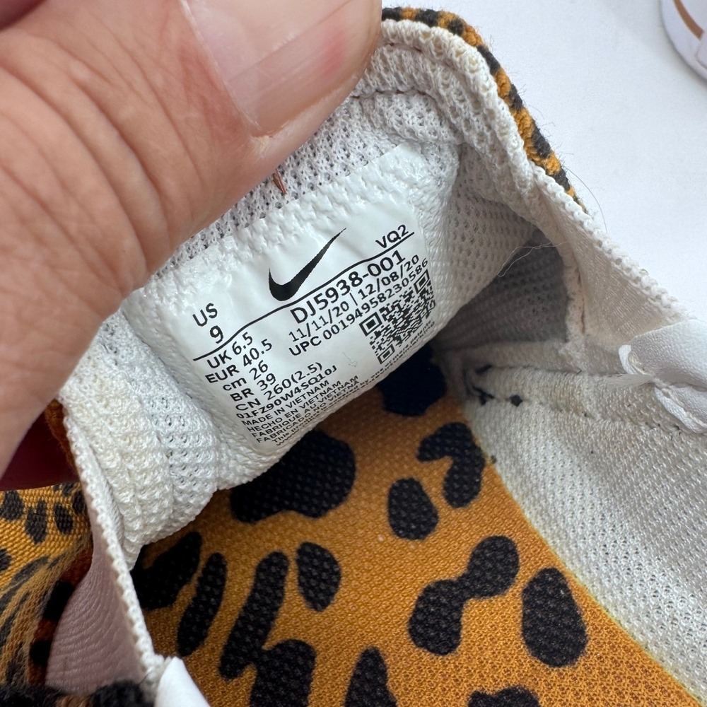 Nike Court Legacy Slip On Womens Shoes Leopard Print & Black Sneakers Size 9 - Picture 8 of 9